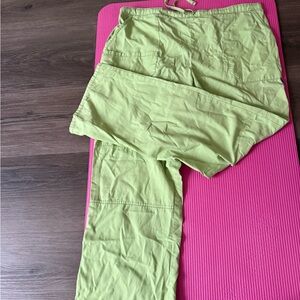 Light Green Cargo scrub pants
